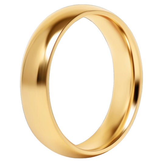 Simple Gold Stainless Steel Ring