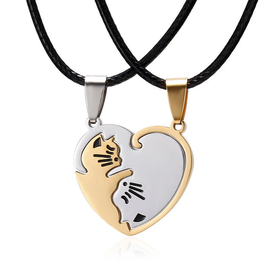 Hugging Animals Couples Necklaces