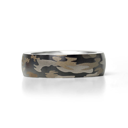 Camouflage Stainless Steel Hunter's Ring