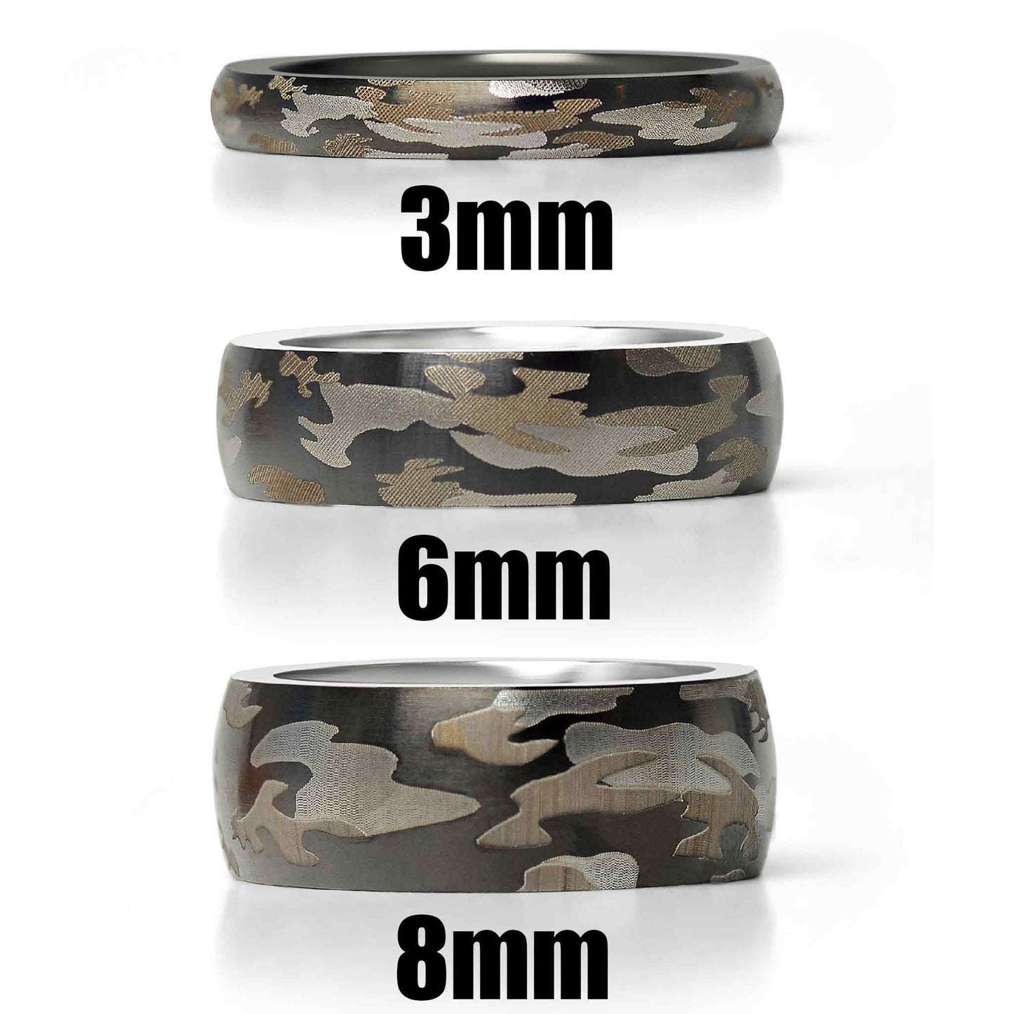 Camouflage Stainless Steel Hunter's Ring