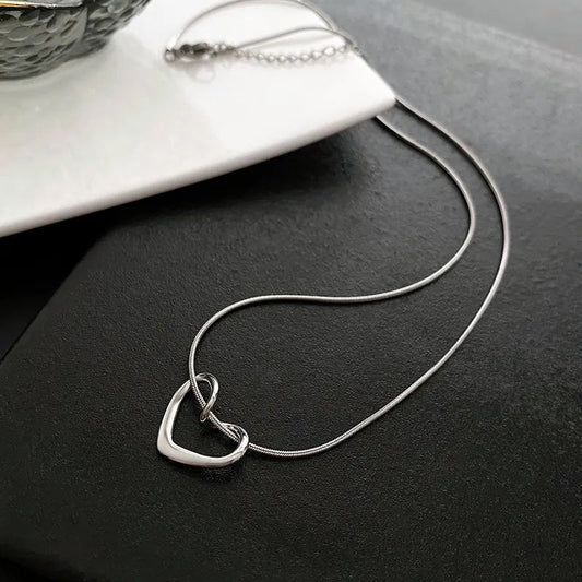 Dainty Titanium Heart Necklace