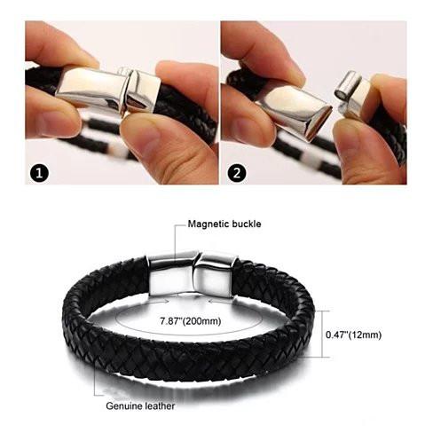 Modern Genuine Leather Bracelet for Men