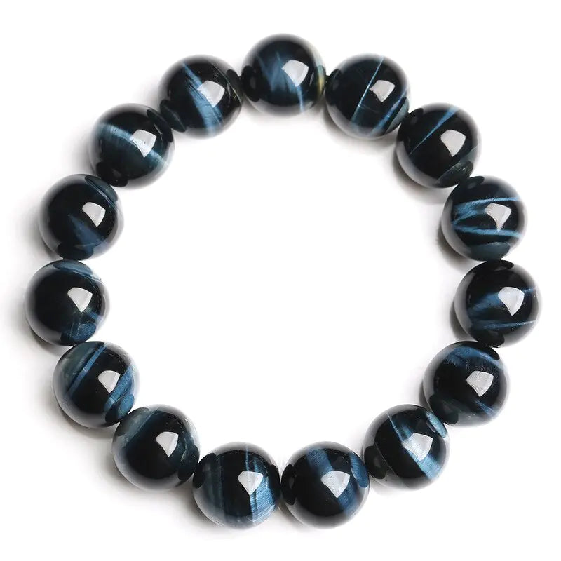 Royal Blue Tigerseye Beads Bracelets