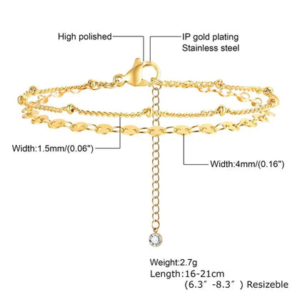 Ultra Thin Chain Bracelet Selection