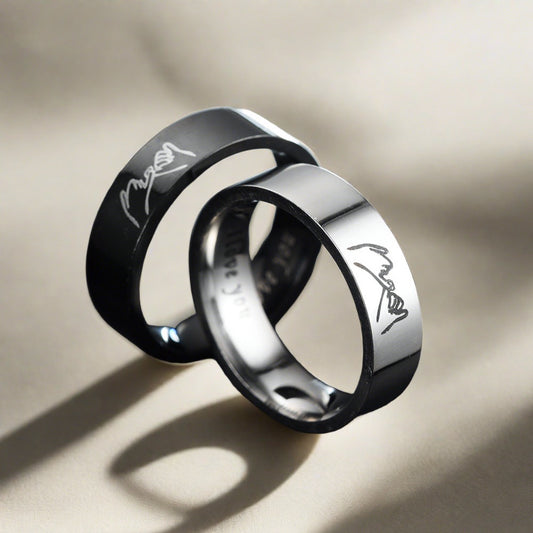Tungsten Promise Ring